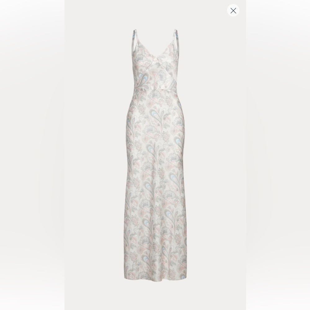 Ralph Lauren Pastel Floral Maxi Dress size 4